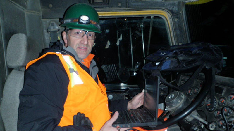 Todd Ruff in a truck cab