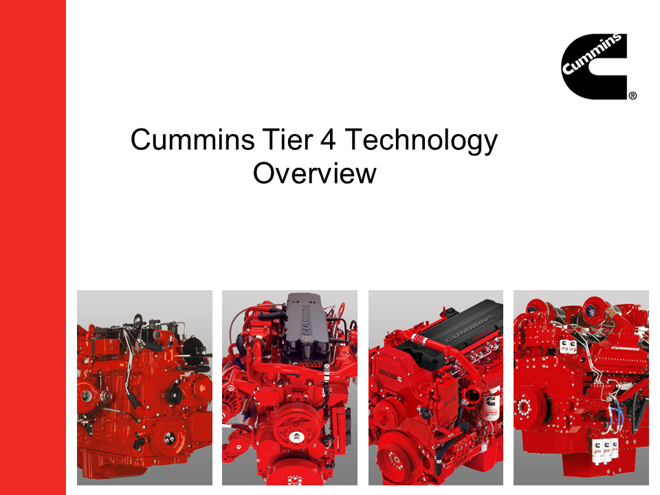 Cummins tier 4 technology overview