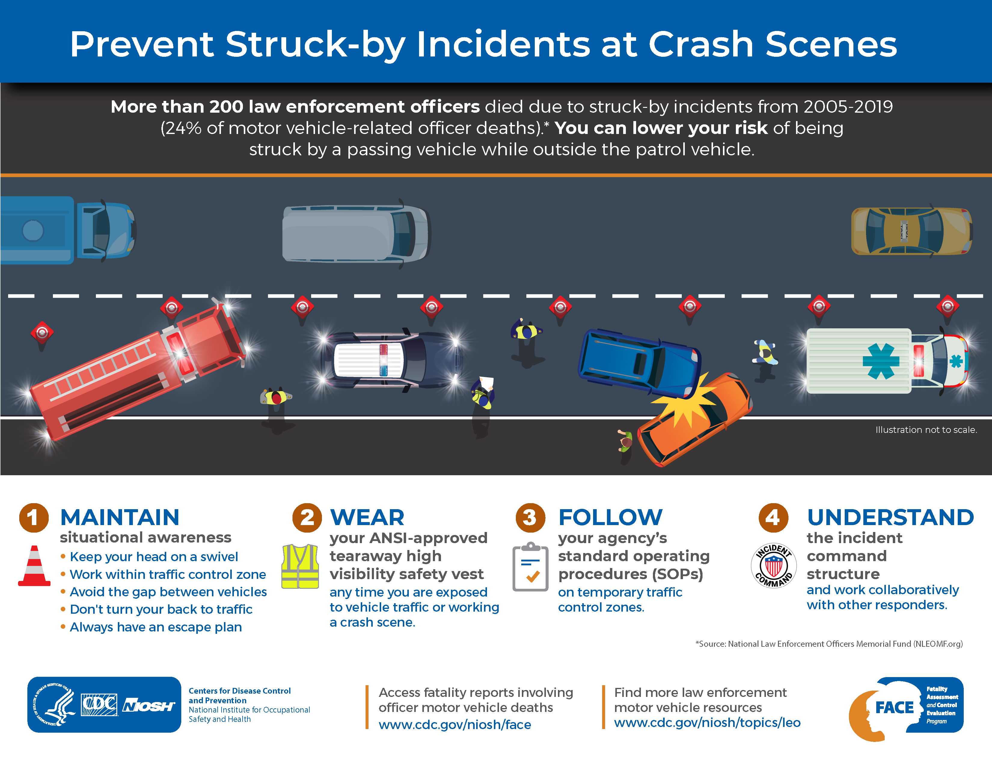 FACE LEO Struck By Incidents Infographic