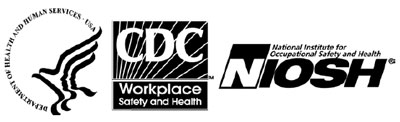 HHS, CDC, and NIOSH logos