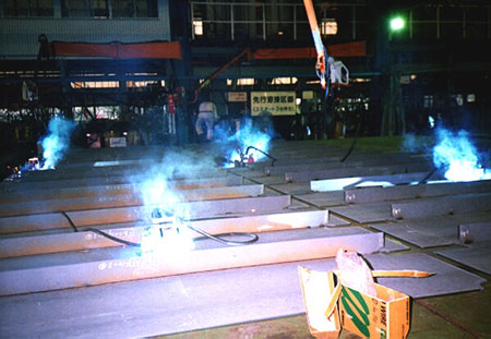 robotic welder in use