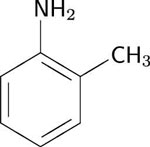 chemical structure for ortho-Toluidine