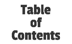 Table of Contents