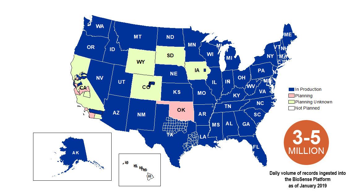 map of participating states