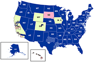 NSSP participation map and coverage