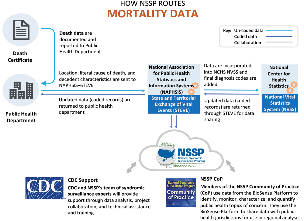 How Sites Route Mortality Data to NSSP