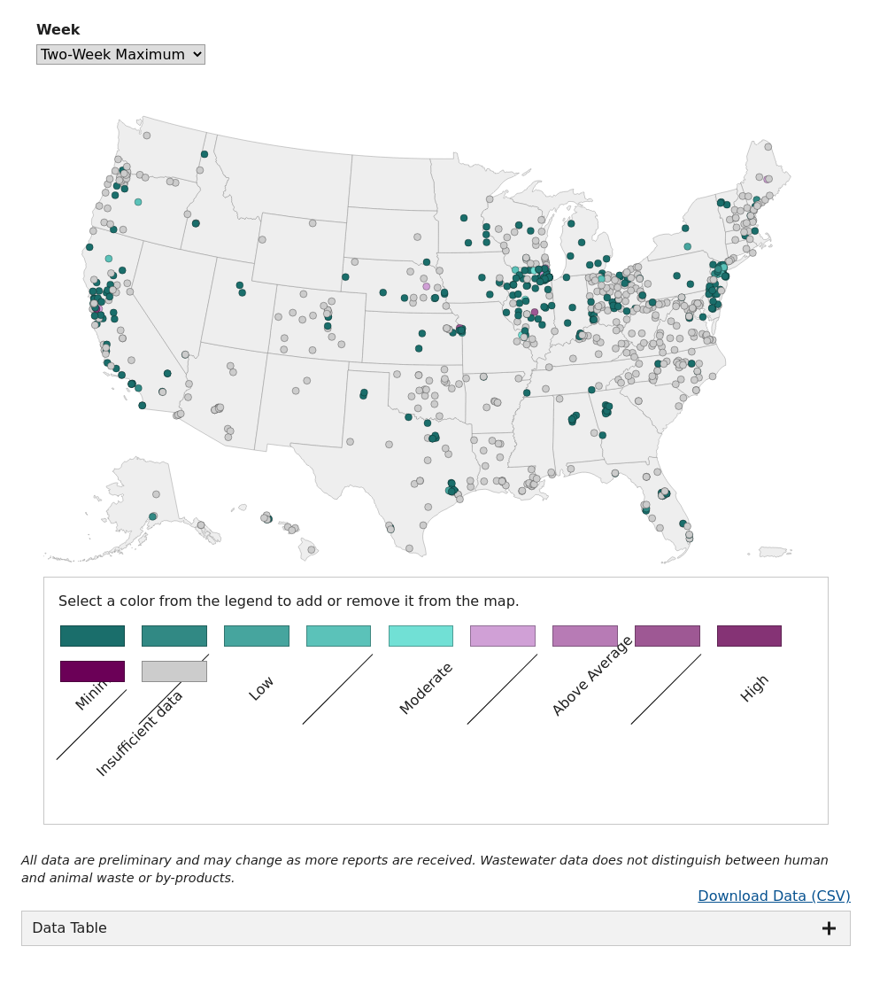 CDC data visualization screenshot taken on archive date