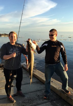 Brittany and Chris Fishing in Summer