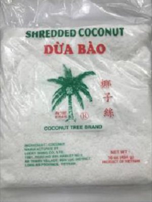 Imagen de coco rallado congelado de la marca Coconut Tree