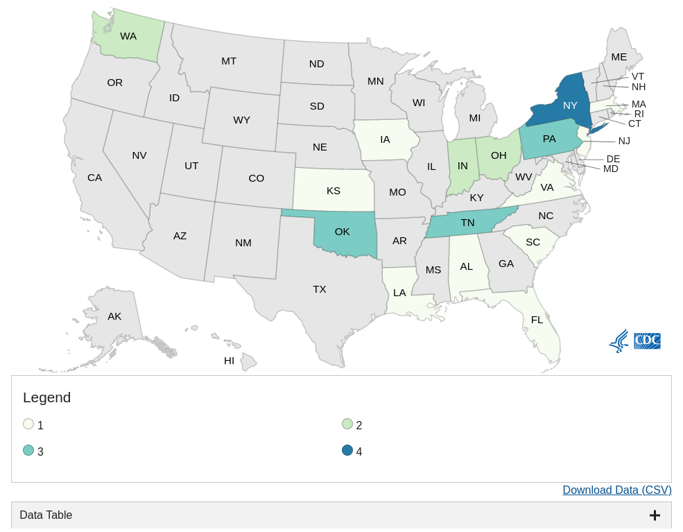 CDC data visualization screenshot taken on archive date