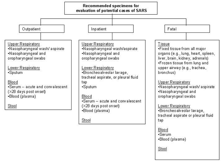 recommended specimens for evaluation with text below