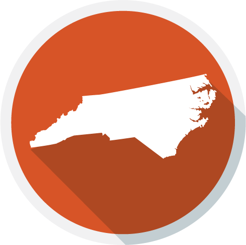North Carolina state map