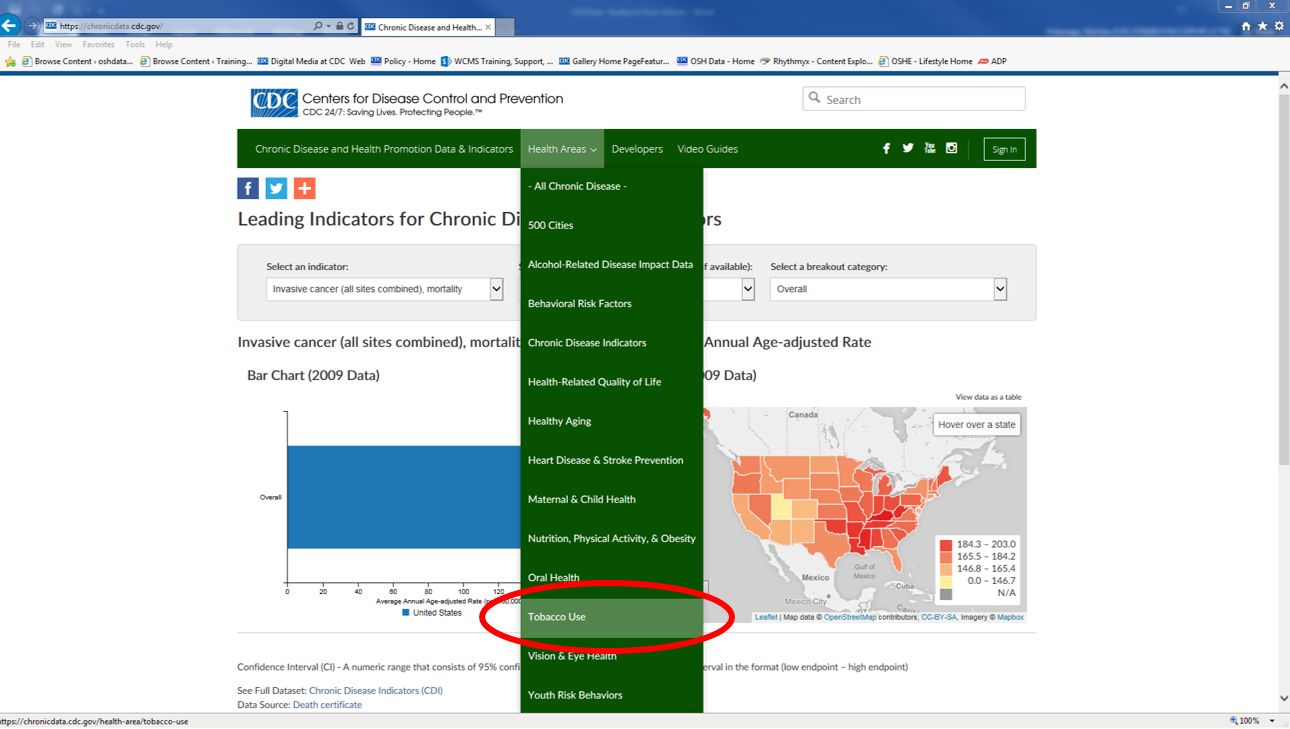 Accessing the Tobacco Use Data Portal