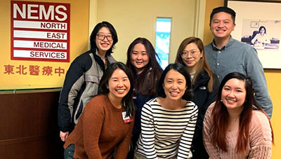 Zinnia Dong, Dr. Amy Tang, Amanda Ye, top: Meagan, Lee, Gina Chen, Kit Lui, Jason Louie.