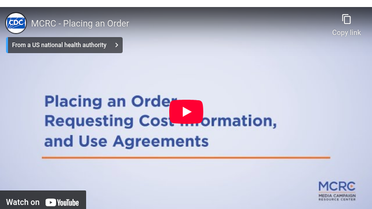 MCRC - Placing an Order