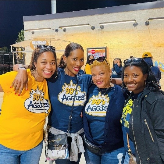 group of women at Homecoming festivities