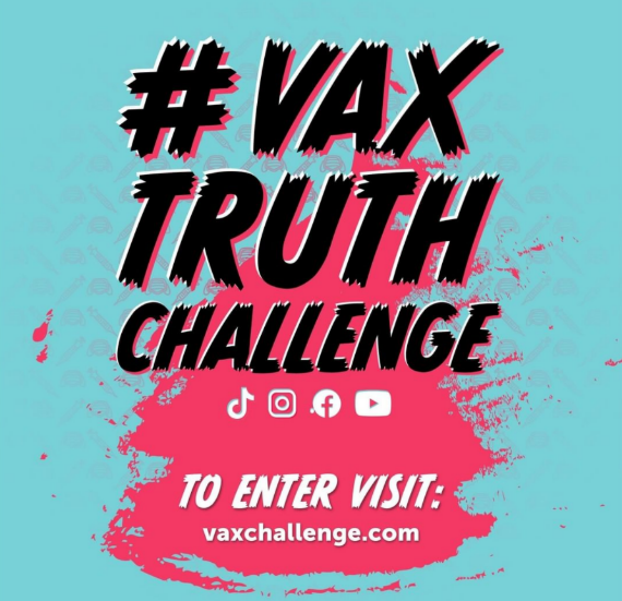 #vaxtruthchallenge, To enter visit: vaxchallenge.com