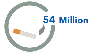 54 Million adult smokers